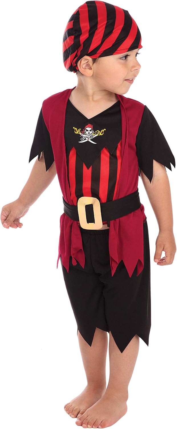 Bristol Novelty Pirate Boy Mate Costume - X-Small Toddler 1