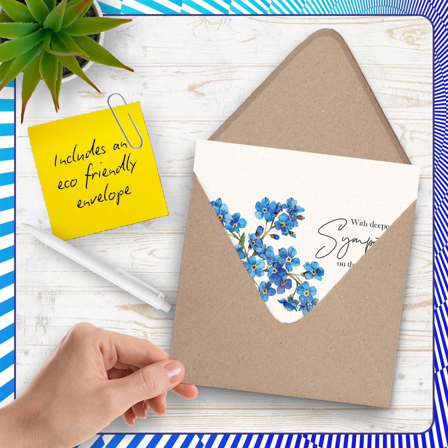 Stuff4 Sympathy Card for Loss of Dad | Deepest Sympathy Message | 145mm x 145mm 5