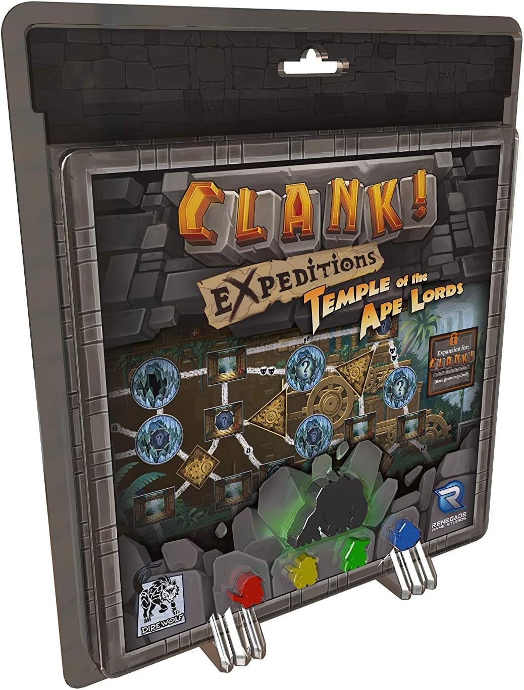Dire Wolf Clank Expeditions: Temple of The Ape Lords Expansion | Strategy Board Game | 4 Players 1