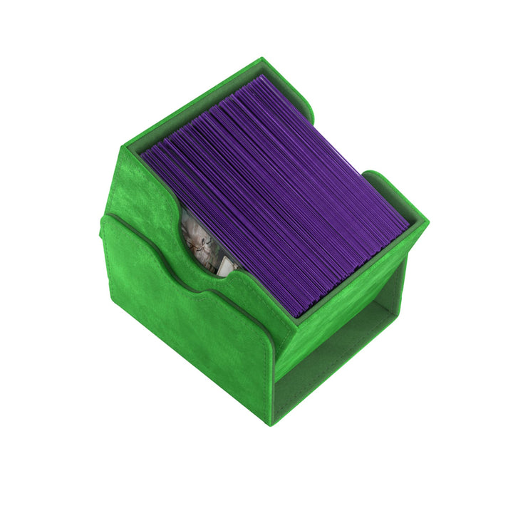 Gamegenic Sidekick 100+ XL Card Storage Box - Holds 100 Double-Sleeved Cards, Green