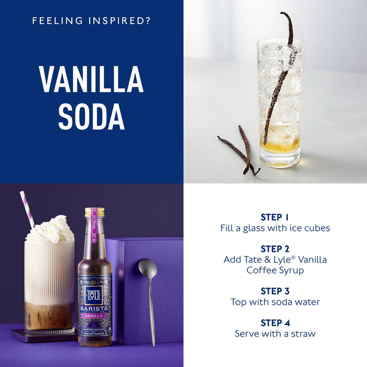 Tate & Lyle - Vanilla Coffee Syrup Fairtrade 750ml