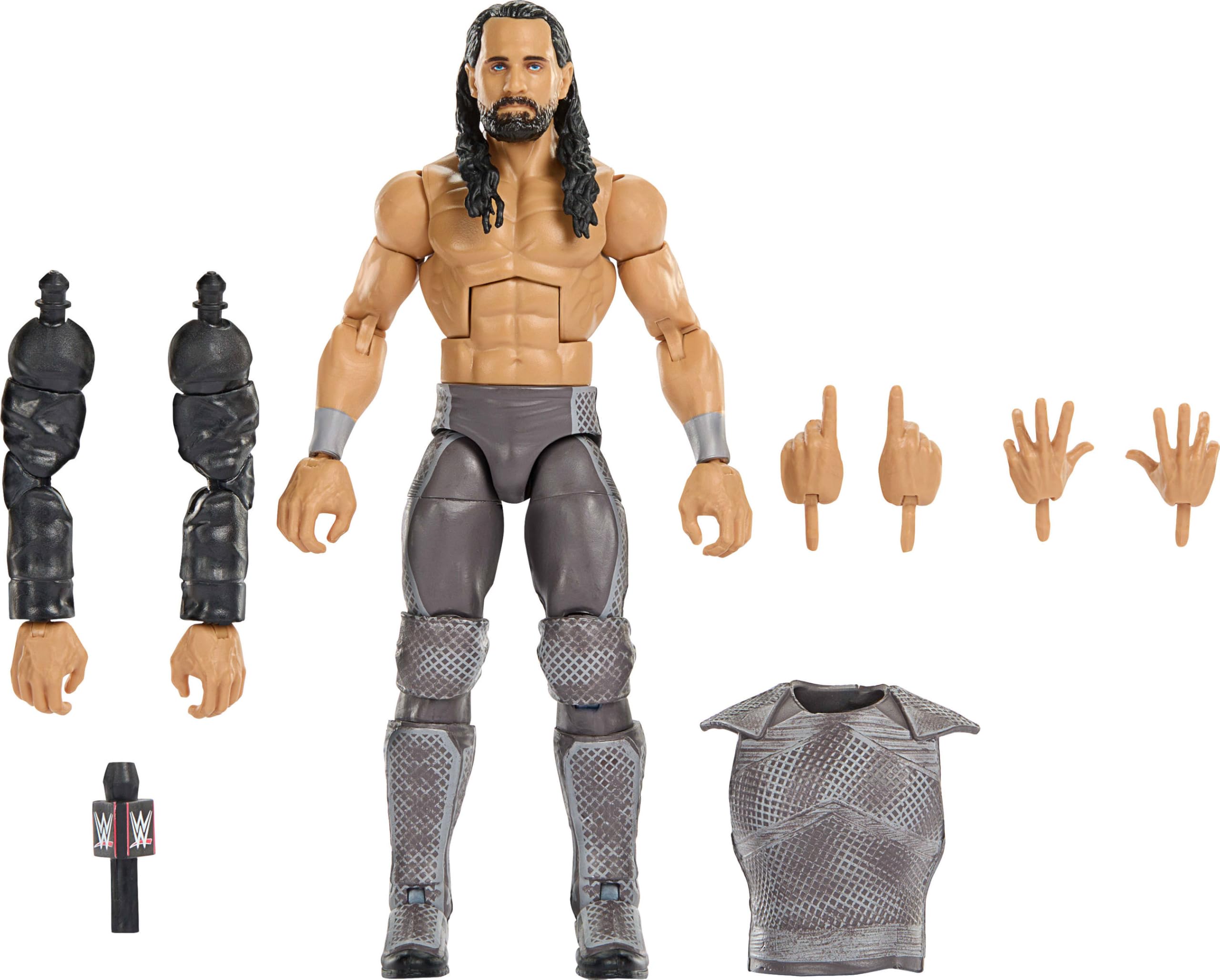 Mattel WWE Seth Rollins Action Figure - Elite Collection, Deluxe Articulation, Build-A-Figure Part 1