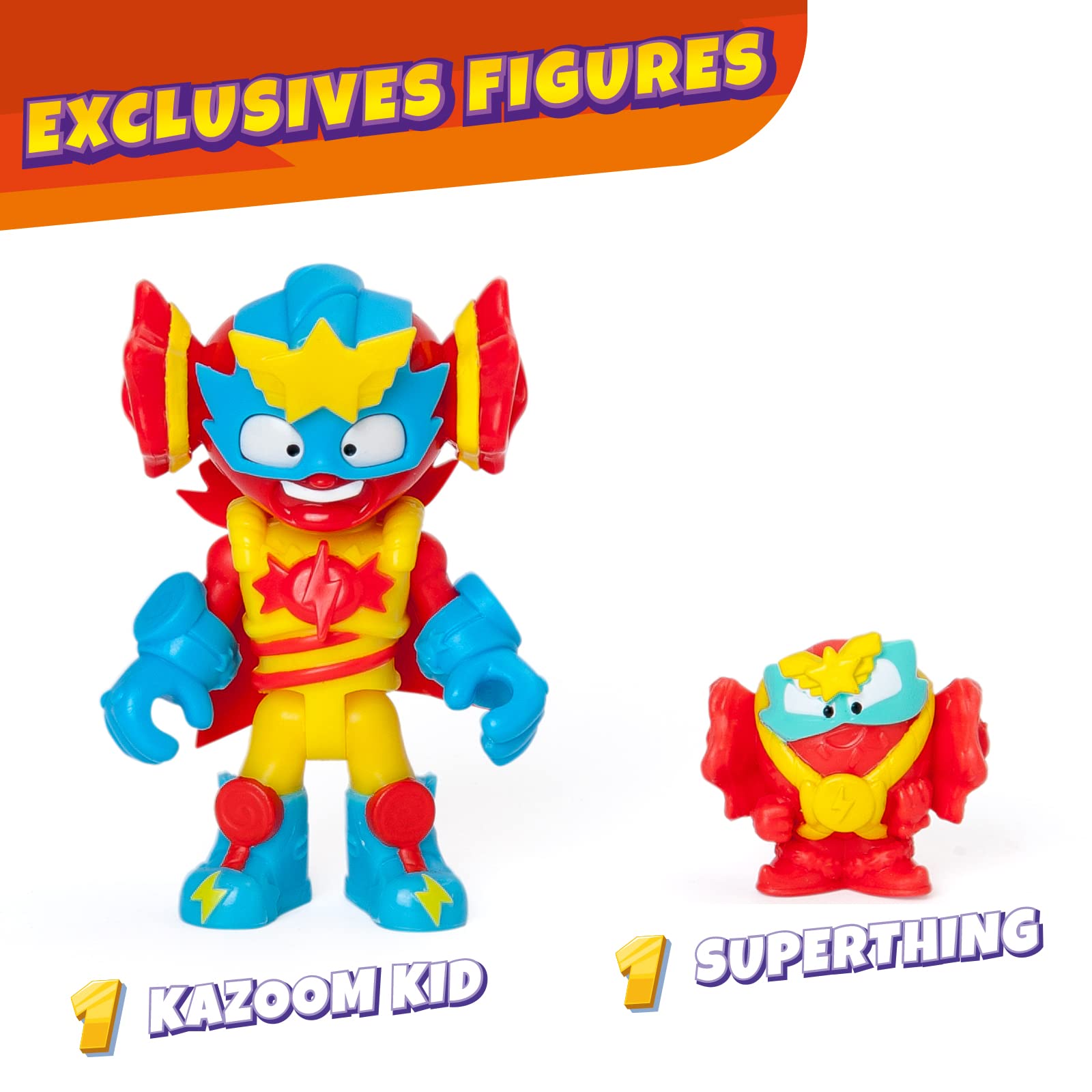 SUPERTHINGS RIVALS OF KABOOM Superbot Power Arms Sugarfun Articulated Robot | Includes Exclusive Figures 2