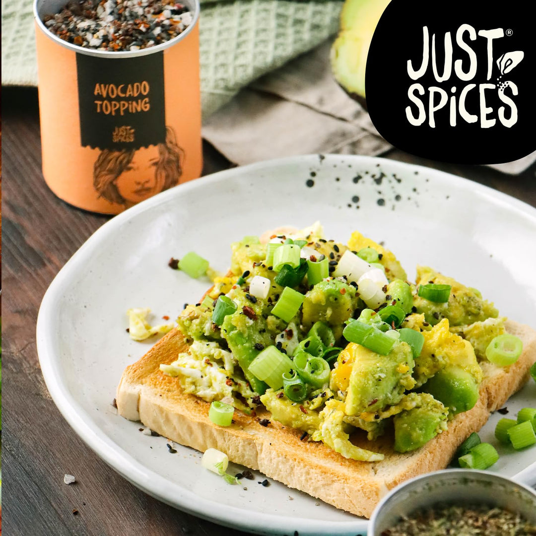 Just Spices Avocado Topping, 60g – Natural Crunchy Seasoning for Avocado Dishes