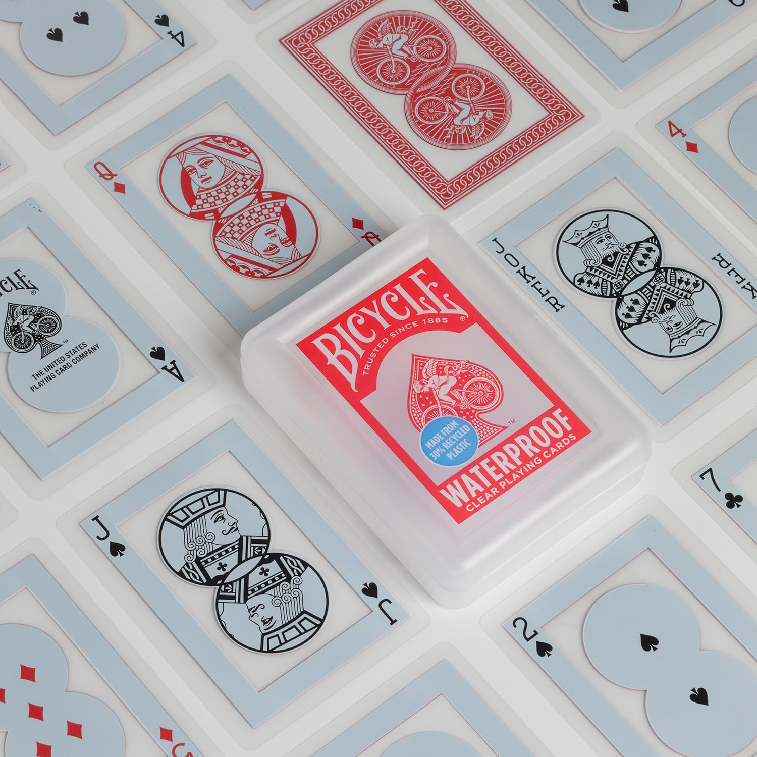 Bicycle Waterproof Playing Cards - 100% Waterproof, Plastic, Red 2