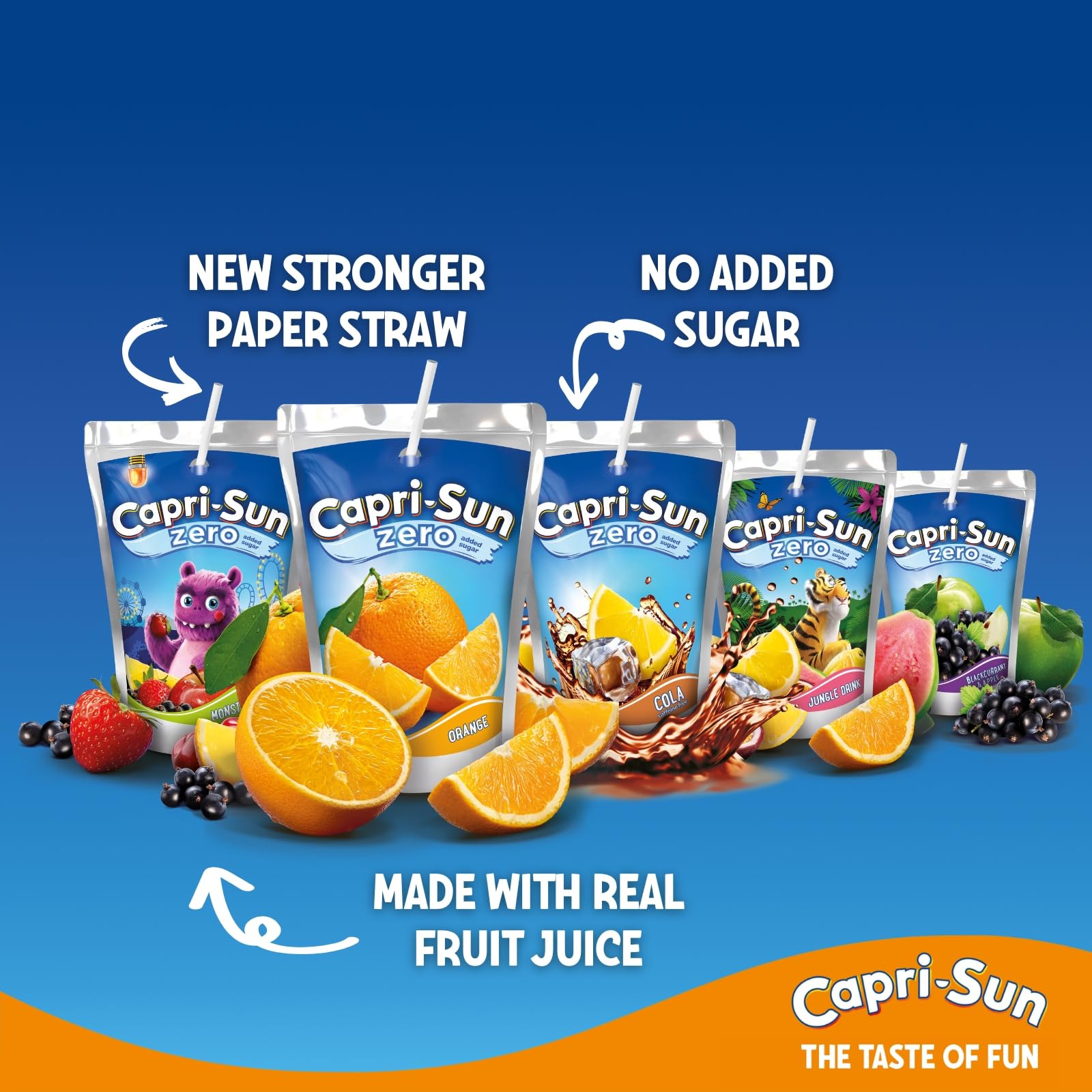 Capri-Sun Zero Monster Alarm Kids' Juice Drink - Apple, Blackcurrant & Cherry | 4 x 200ml Pouches 2
