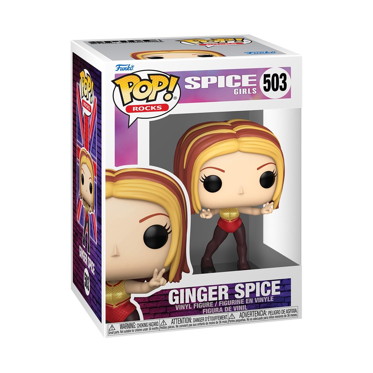 Funko POP! Rocks: Spice Girls Ginger Spice (Wannabe) Vinyl Figure - 3.75 inches