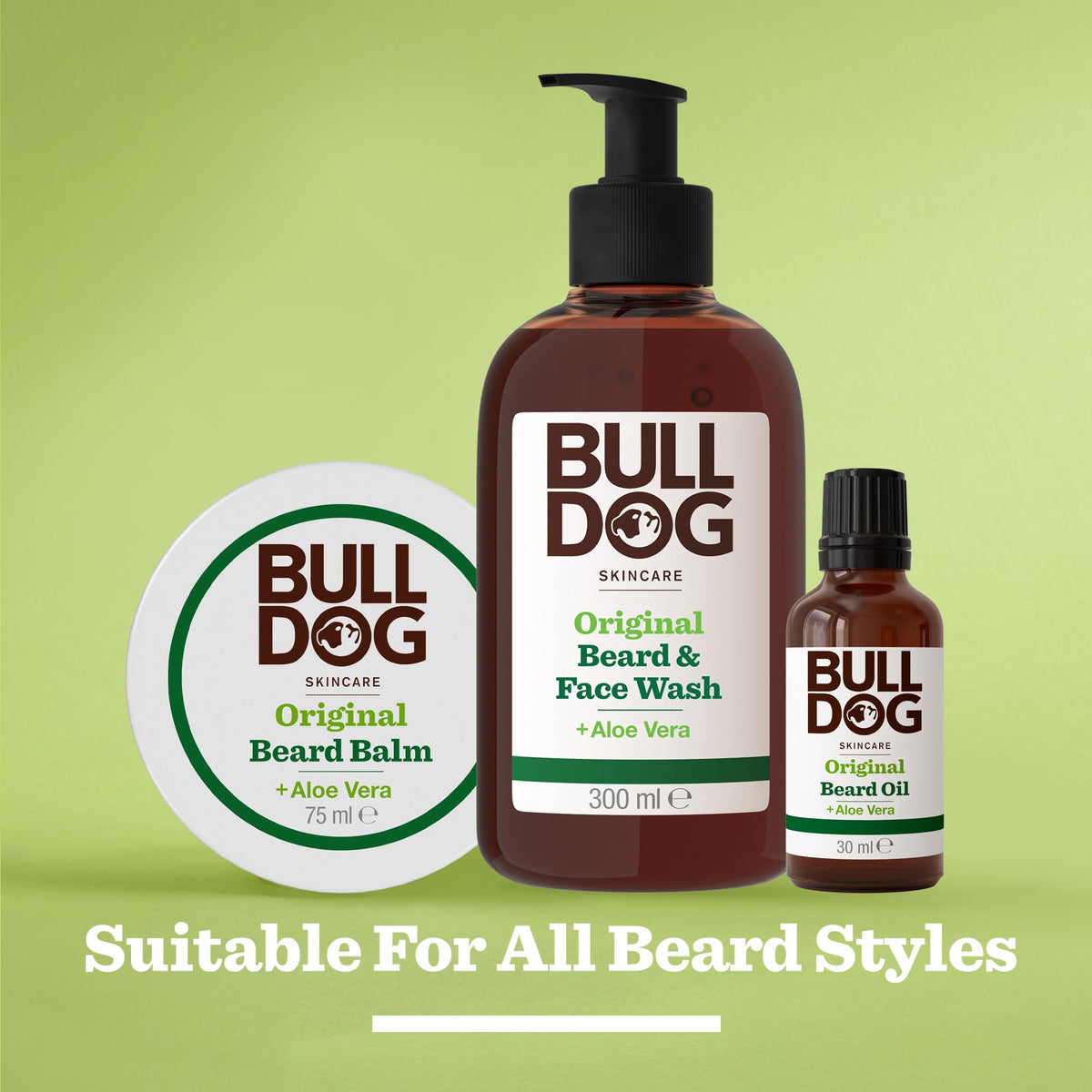 Bulldog Skincare for Men Original Beard & Face Wash - Gentle Cleansing, Softening | 300 ml