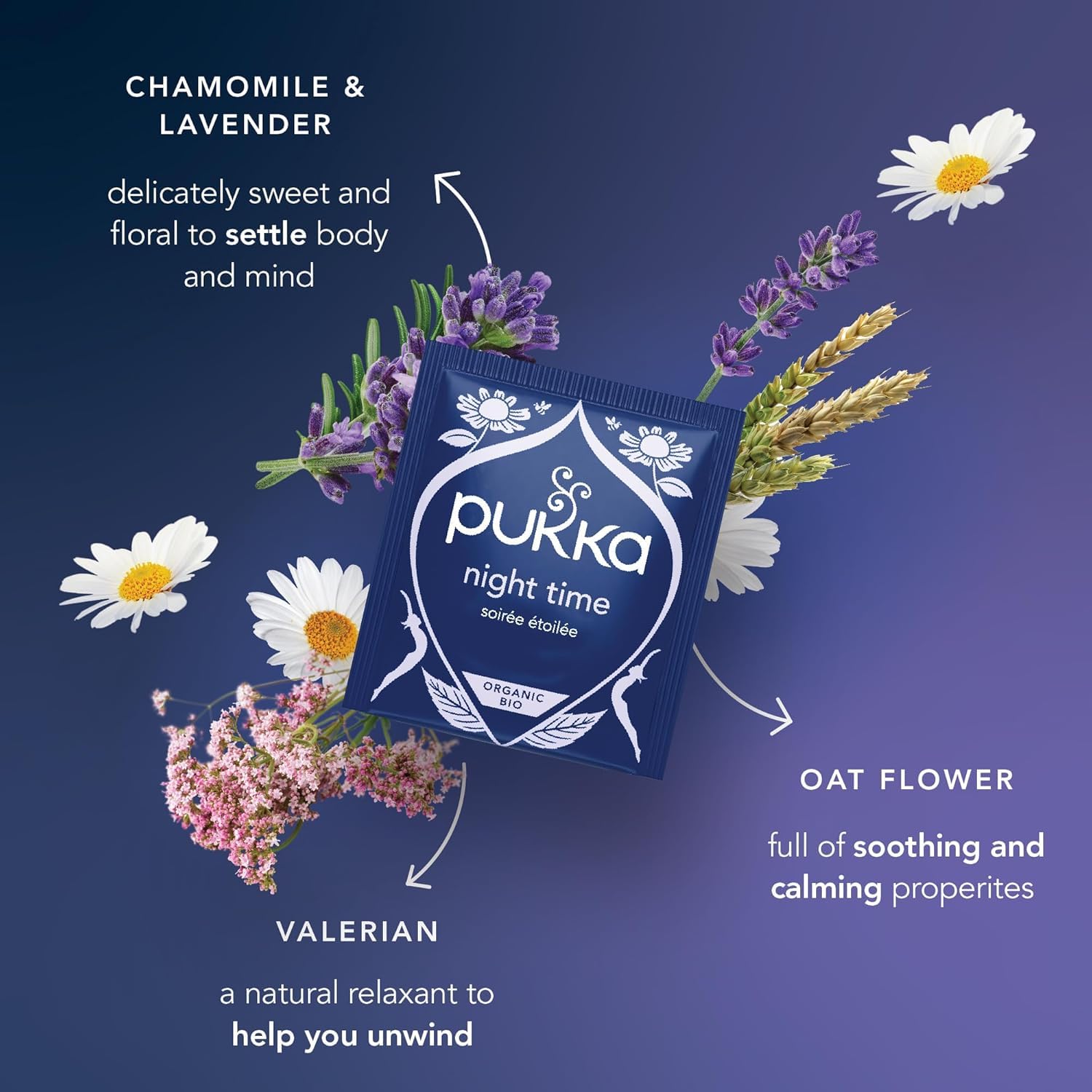Pukka Herbs Night Time Organic Herbal Tea - Promotes Relaxation & Aids Sleep | 40 Count Teabags 3