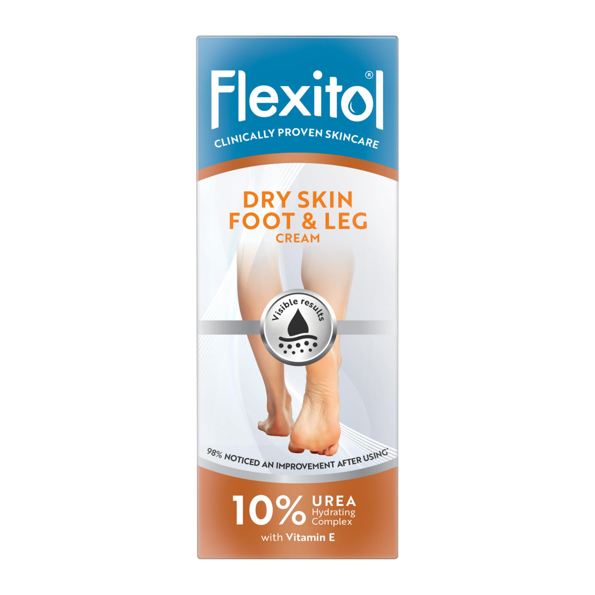 Flexitol Dry Skin Foot & Leg Cream - 48 Hour Hydration | 10% Urea | Unisex Adult