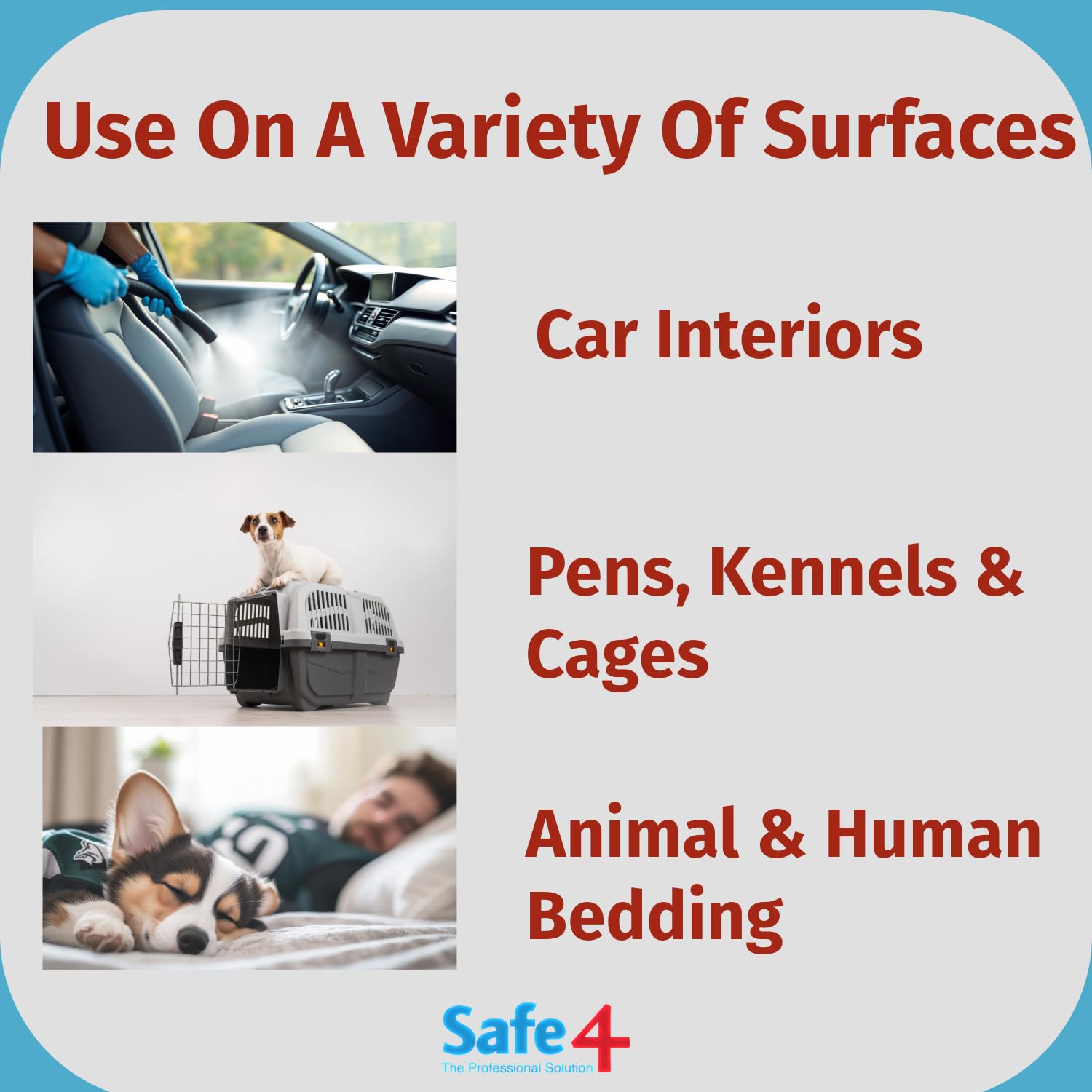 Safe4 Odour Killer - Powerful Odour Neutraliser for Home, Car & Office | 1L Liquid 4