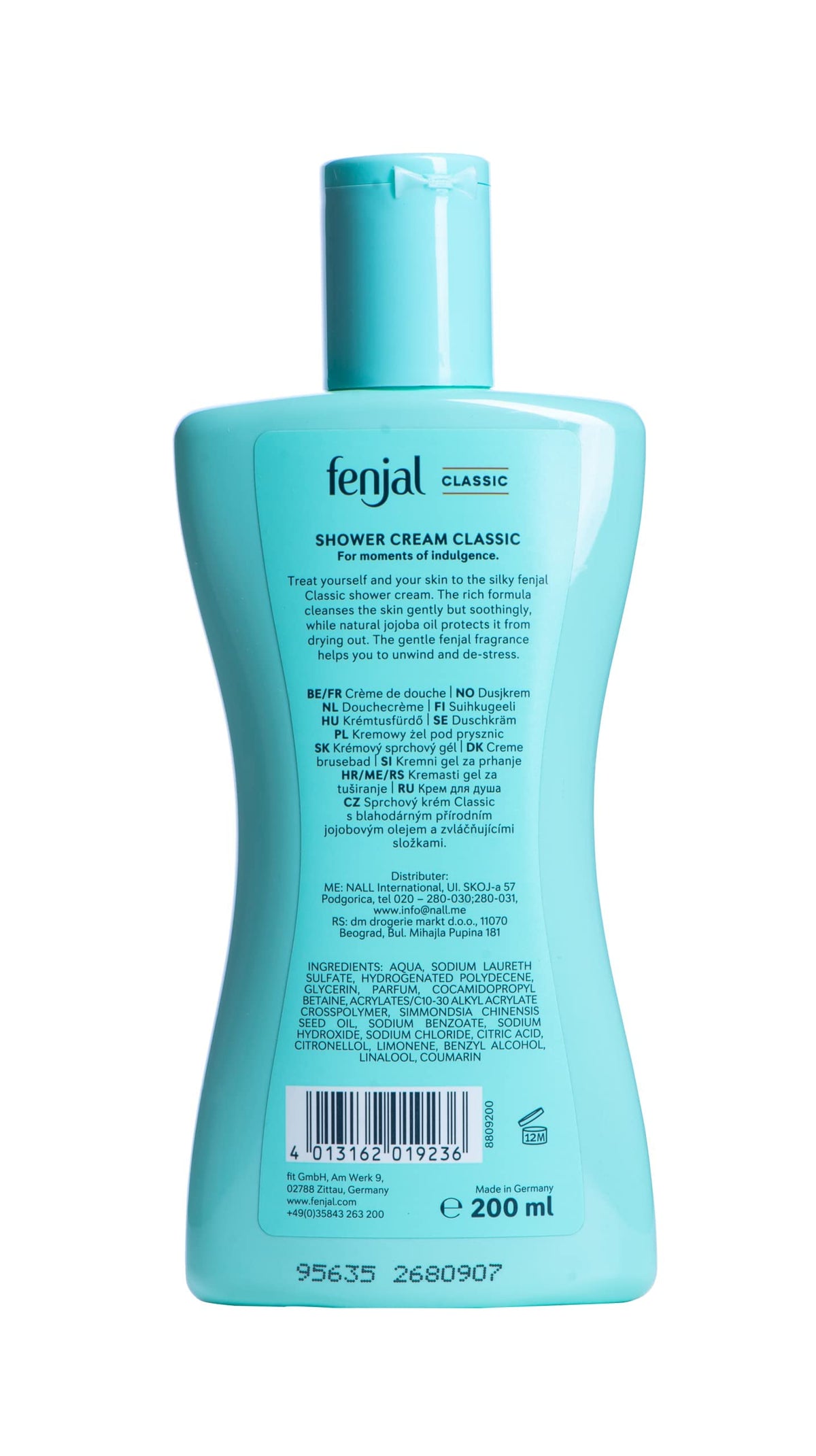 Fenjal Classic Luxury Shower Creme Body Wash - 200ml