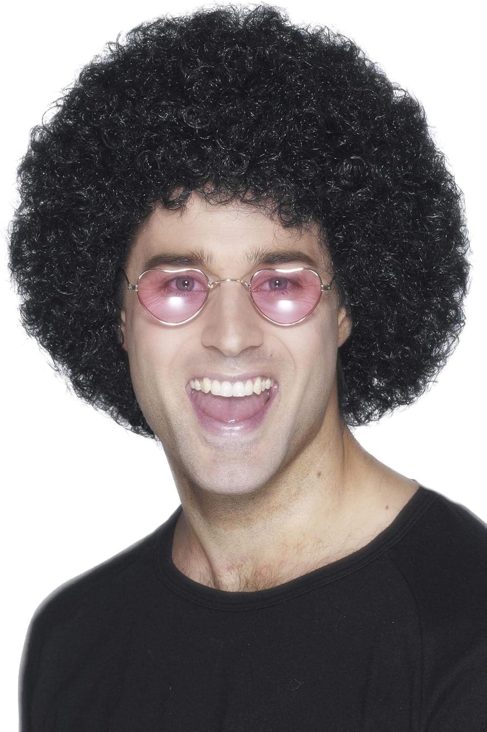 Smiffys Afro Wig Economy Black 1