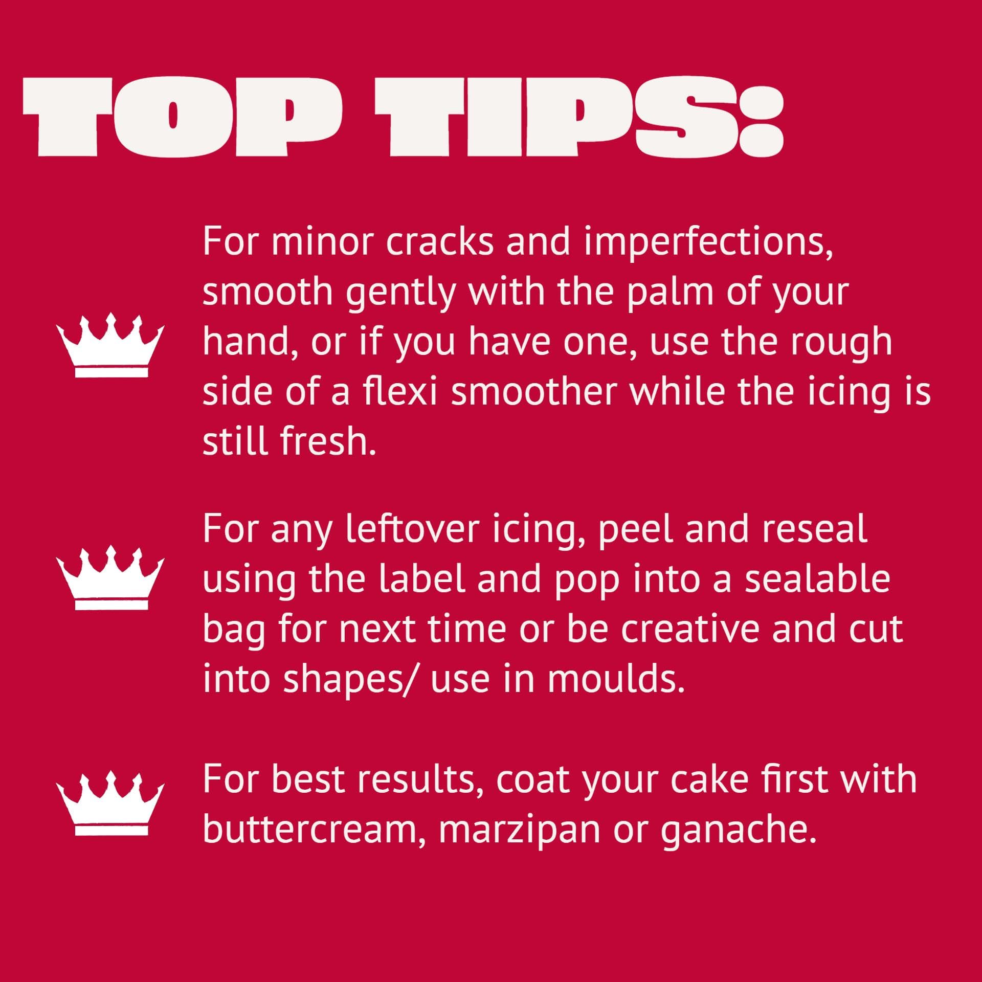 Renshaw - Ready Rolled Fabulous Fondant Icing Disc for 8" Cake - White, 450 g 8