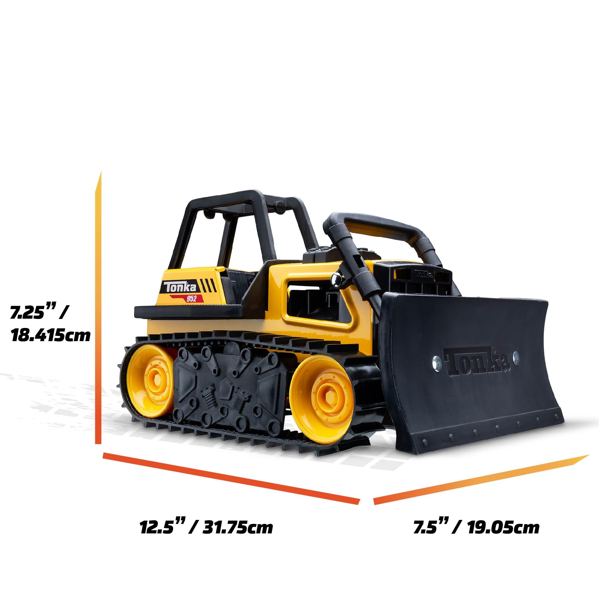 Tonka Steel Classics Bulldozer - Durable Steel Construction Vehicle for Kids 3+ 2