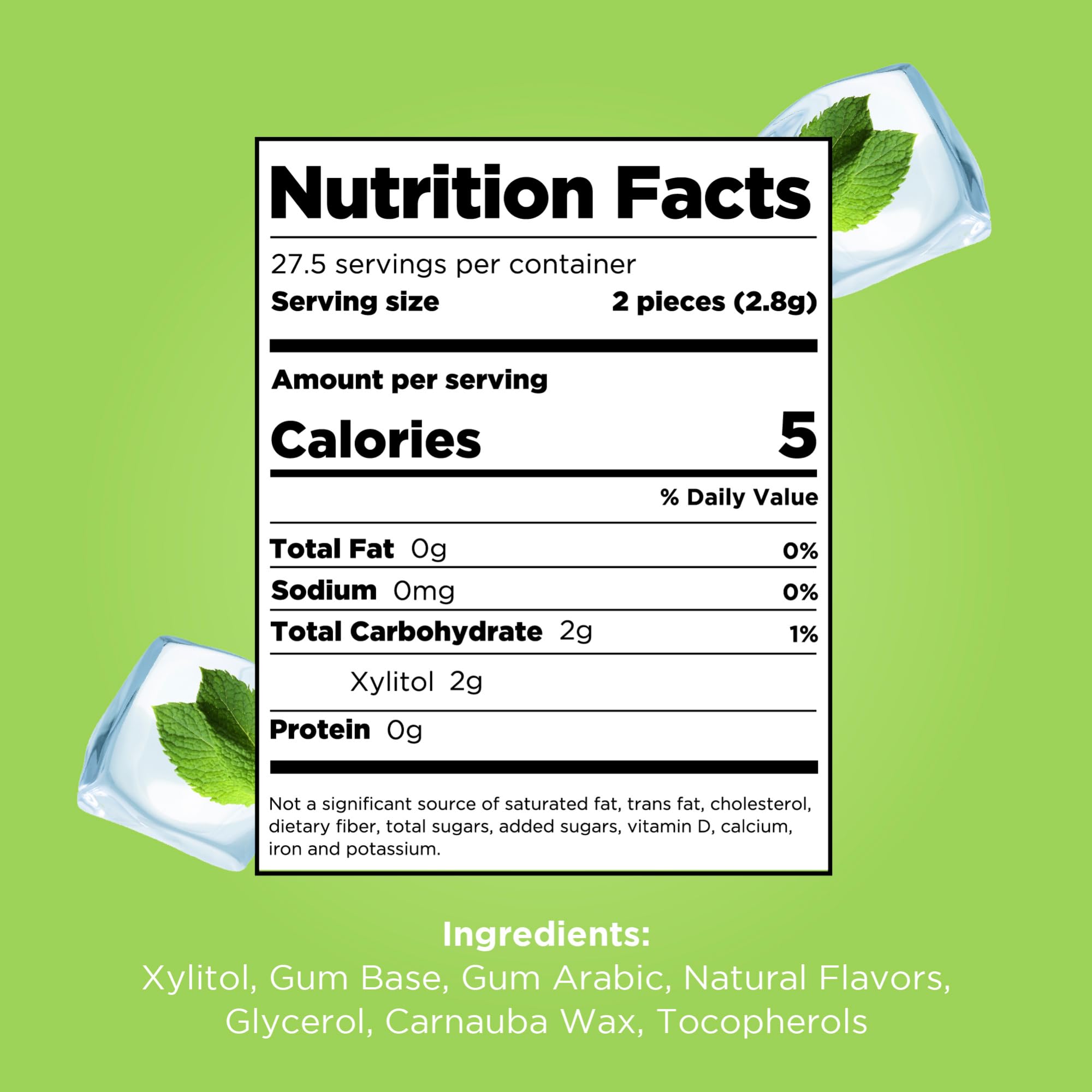 PUR Gum Sugar Free Chewing Gum - Natural Coolmint Flavor | Xylitol Sweetened | 55 Count Pack 6