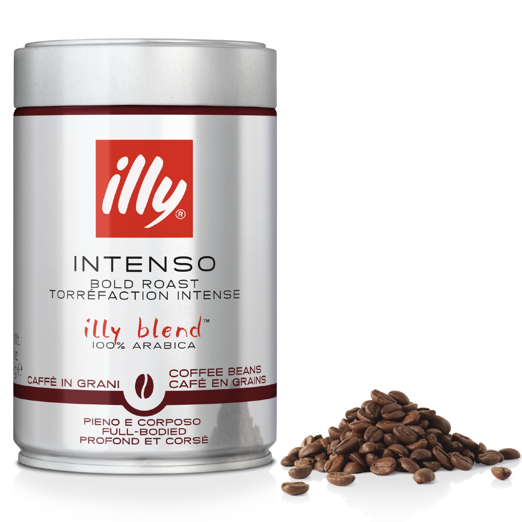 illy Intenso Whole Coffee Beans - Dark Roast Intensity 7/9 | 100% Arabica | 250 g