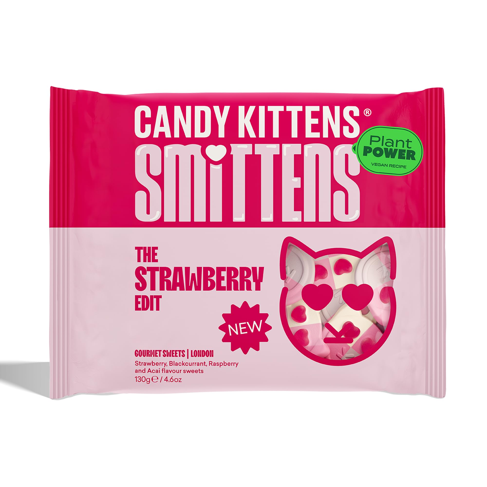 Candy Kittens The Strawberry Edit Vegan Sweets - 130g 1