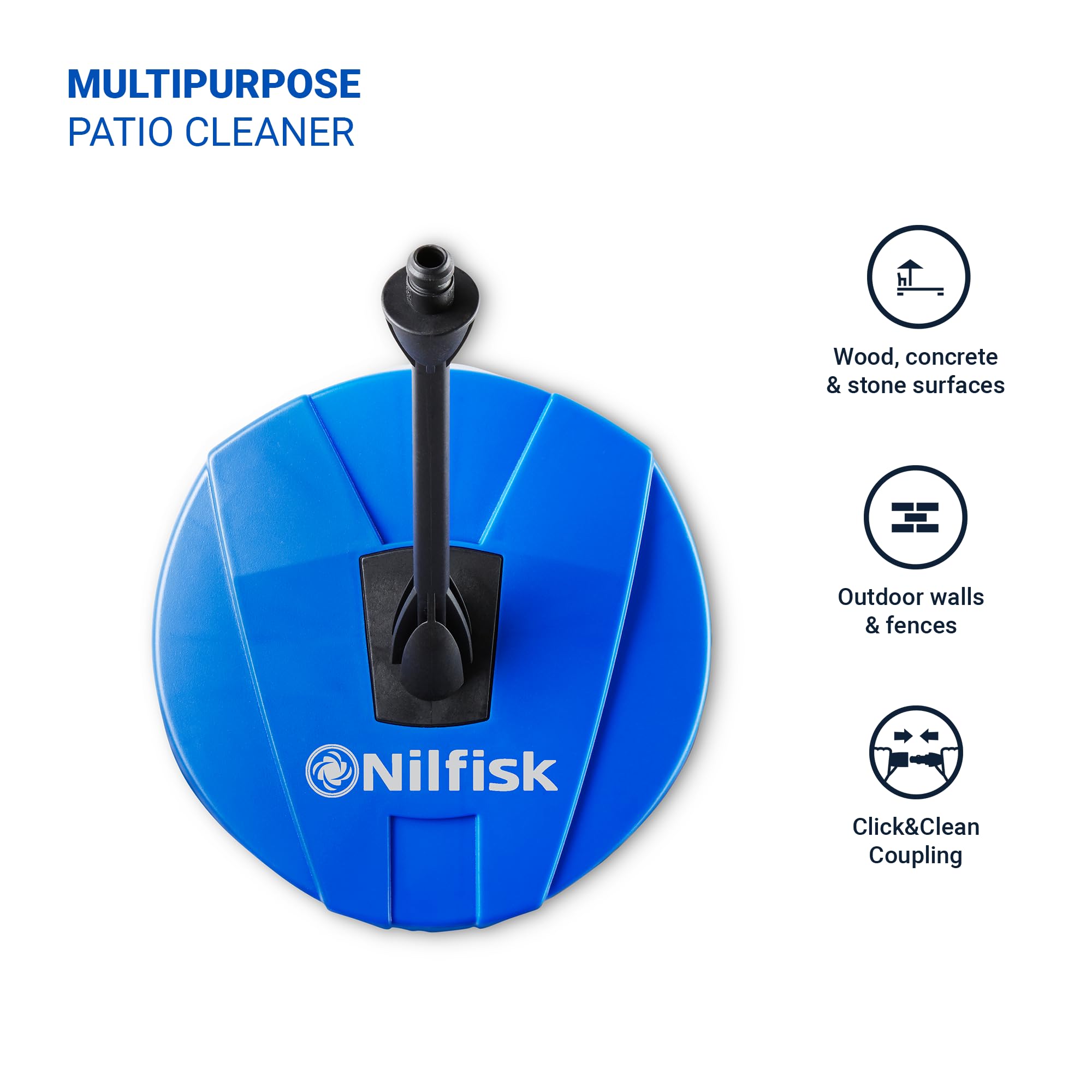 Nilfisk Compact Patio Cleaner - Surface Cleaner for Decks, Tiles, Stone, and Bricks | Max 2000 PSI 3