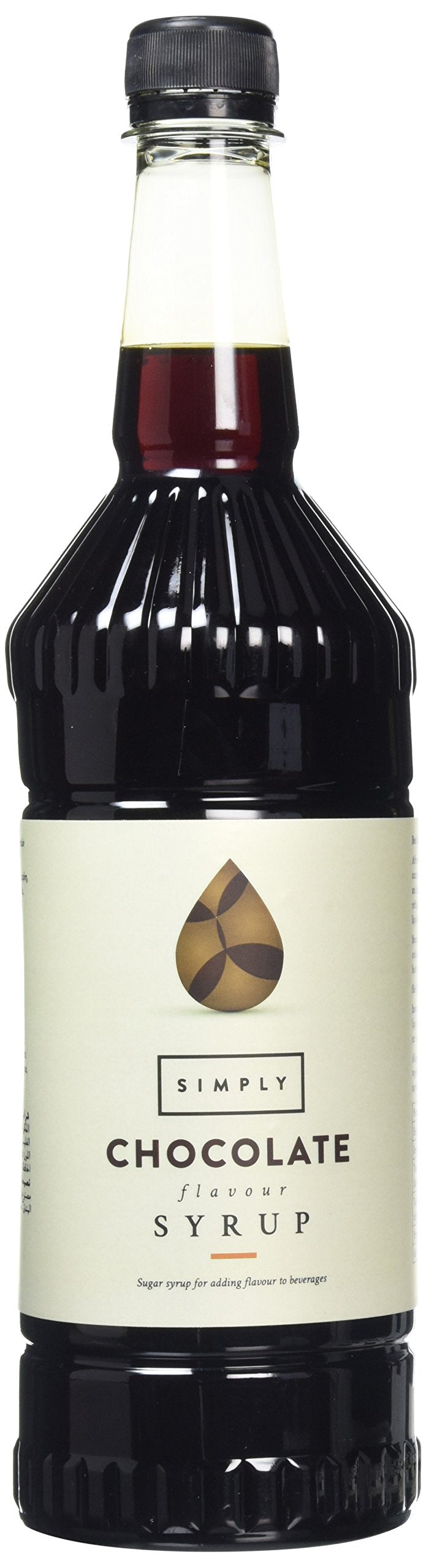 Simply Chocolate Syrup - 1 Litre Bottle | Dessert Topping for Ice Cream & Pancakes 1