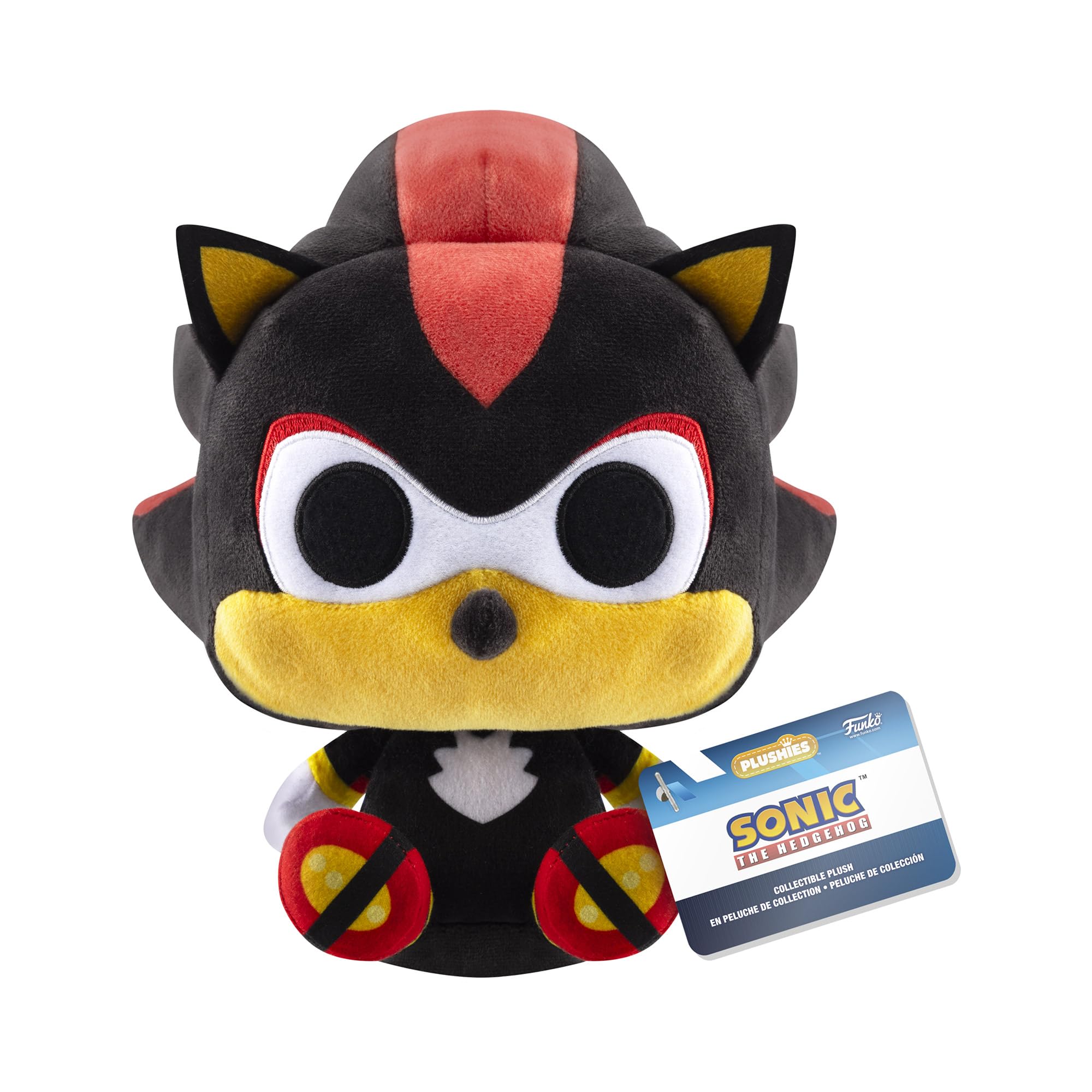 Funko Pop! Plush: Shadow - Sonic the Hedgehog Collectible Stuffed Animal - 7 Inch