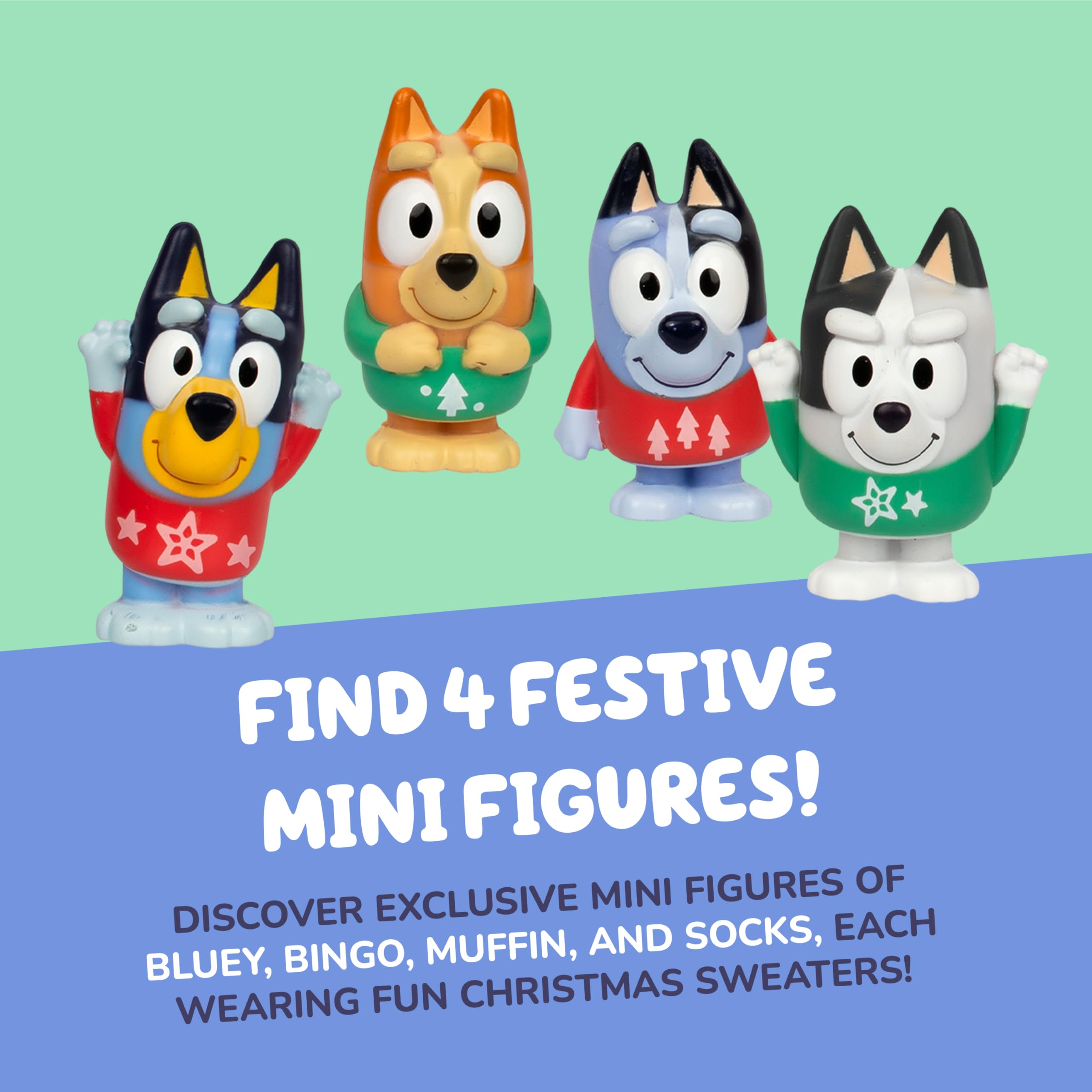 Bluey Advent Calendar - 24-Day Christmas Countdown with Mini Figures & Accessories 2