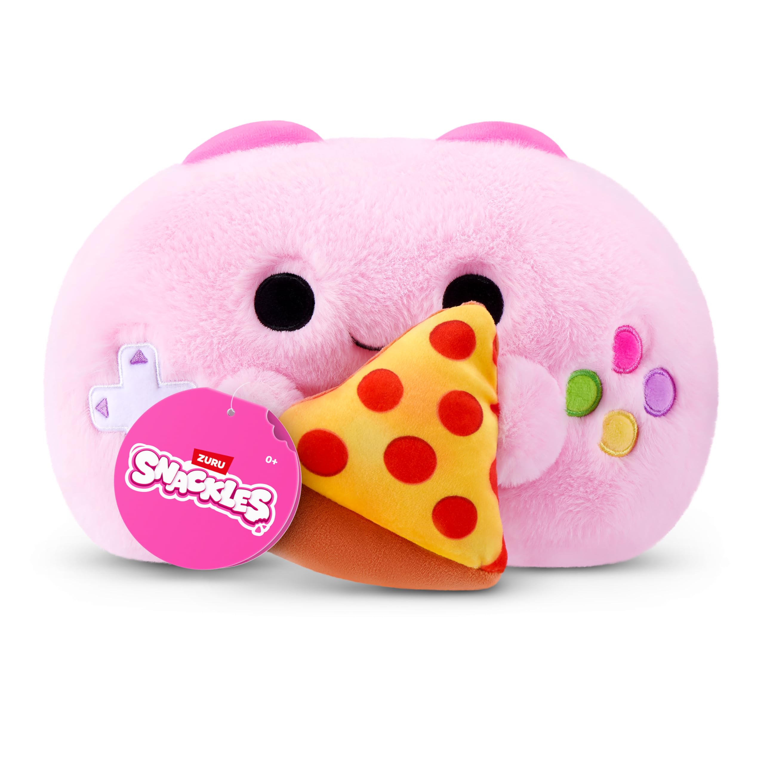 Snackles Core Series 2 8-inch Plush Doll with Controller and Pizza by ZURU 8
