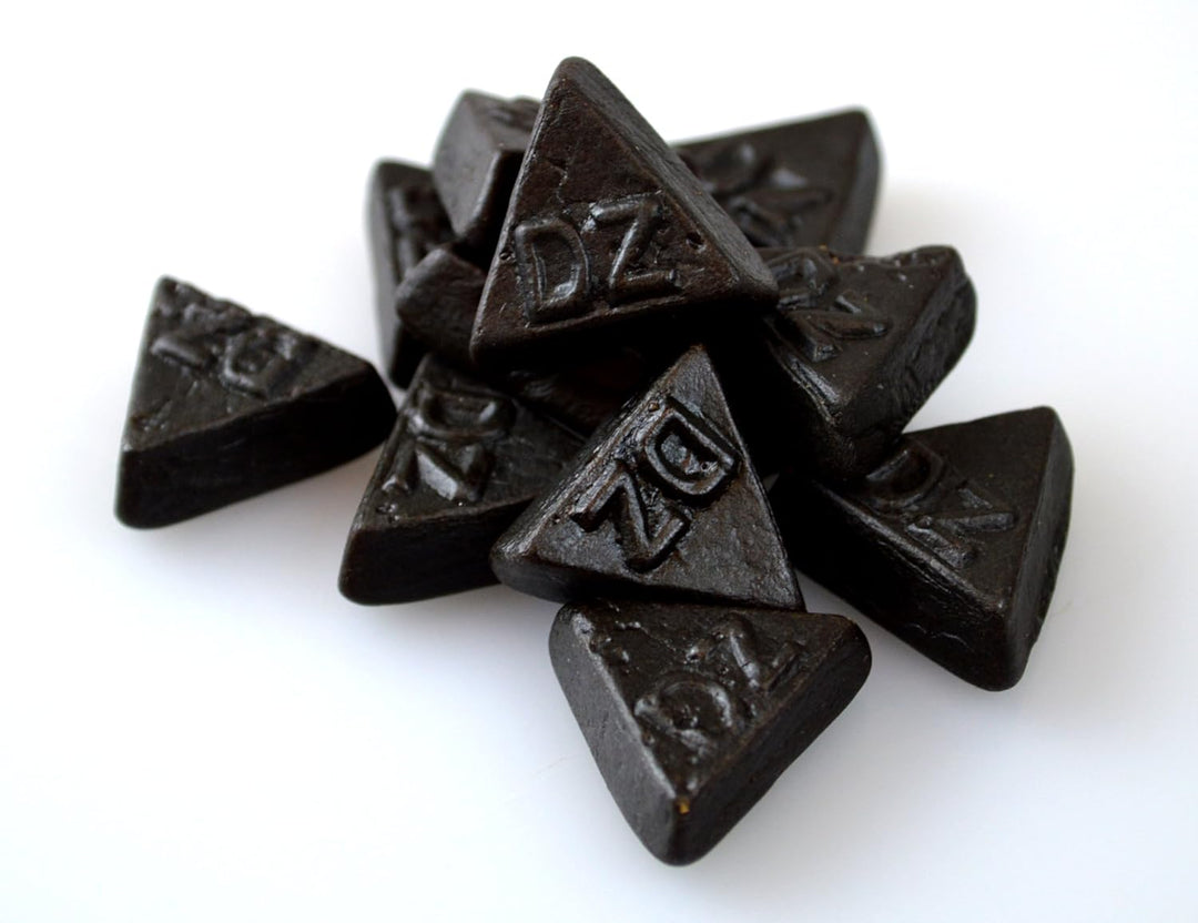 Van Vliet Dutch Double Salt Liquorice 1kg - Triangle Shaped Premium Salt Licorice Sweets