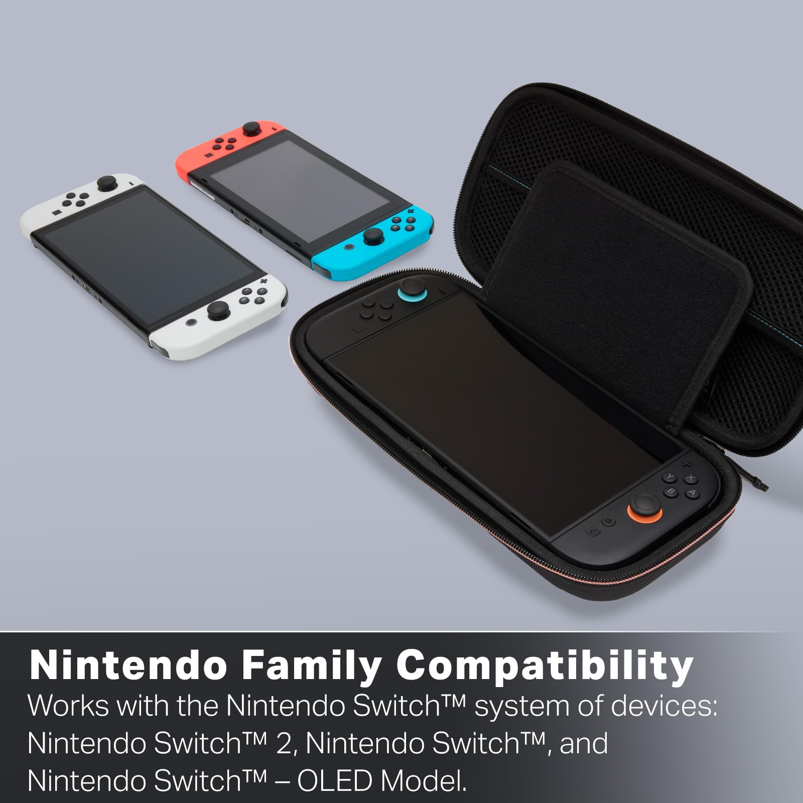 PowerA Protection Case for Nintendo Switch 2 - Black | Officially Licensed | Stores 9 Games 3