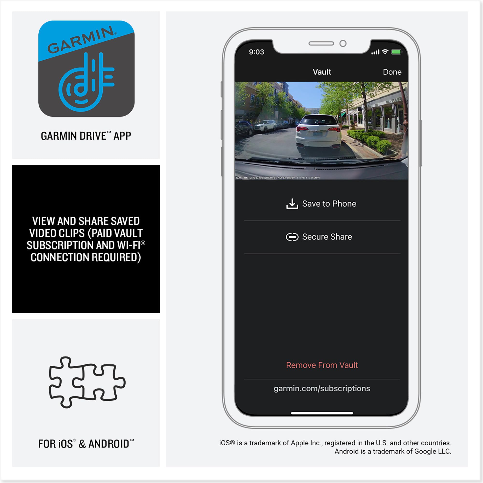 Garmin Dash Cam X310 - 4K Video, 140-Degree Field of View, Voice Controlled, Built-in GPS 13