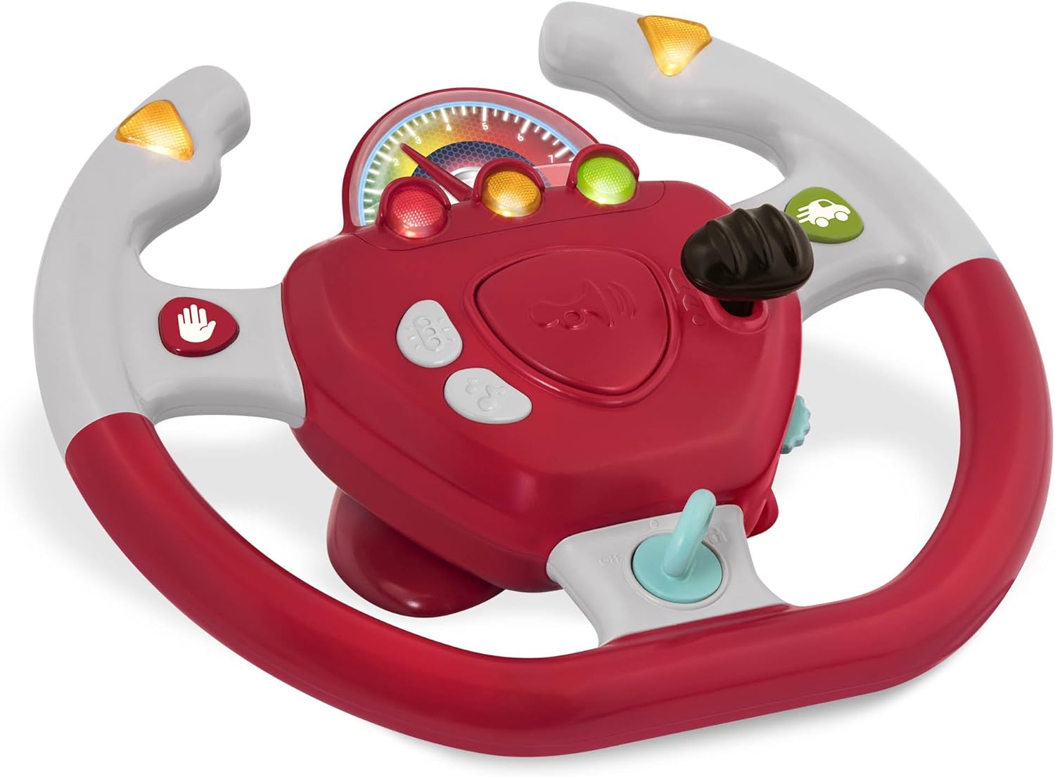 Battat Geared to Steer Interactive Driving Wheel - Educational Toy for Toddlers 2+ 1