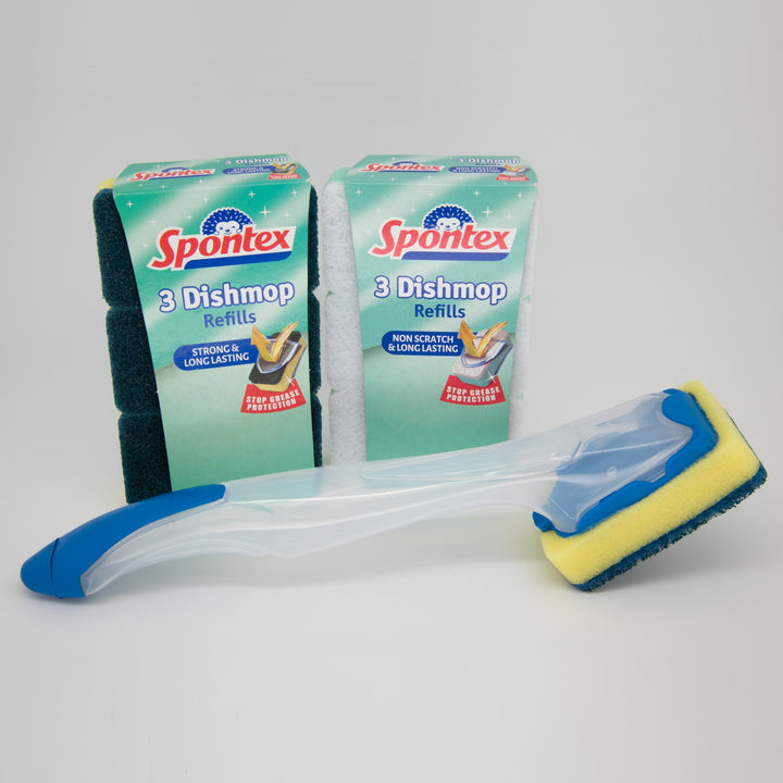 Spontex - Dishmop Refills Replacement Sponge Heads for Washing Up Brush