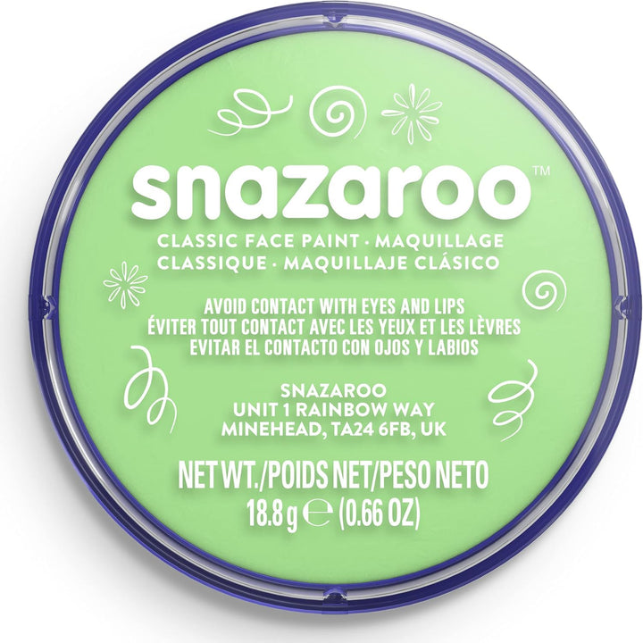 Snazaroo - Pale Green Classic Face and Body Paint (18ml)