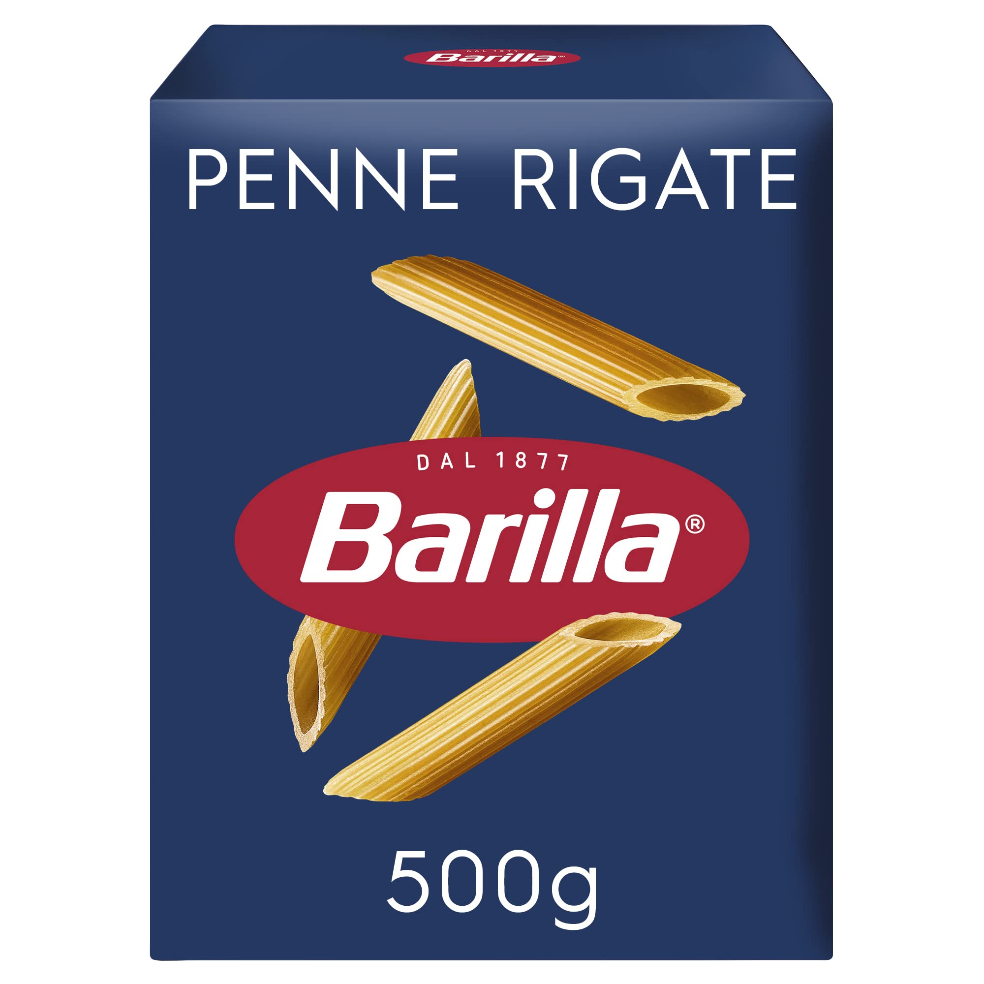 Barilla Penne Rigate Pasta - Authentic Italian Durum Wheat | 500g Pack 1