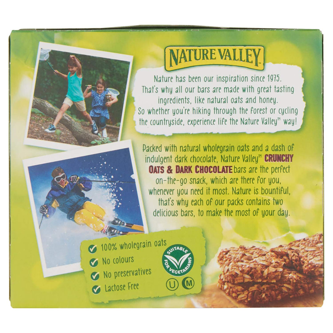 Nature Valley Crunchy Oats and Dark Chocolate Cereal Bars 18 Pack (42g Each)