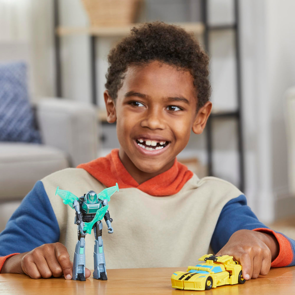 Transformers EarthSpark Cyber-Combiner Bumblebee & Mo Malto Action Figures - 5-inch Scale, Ages 6+ 4
