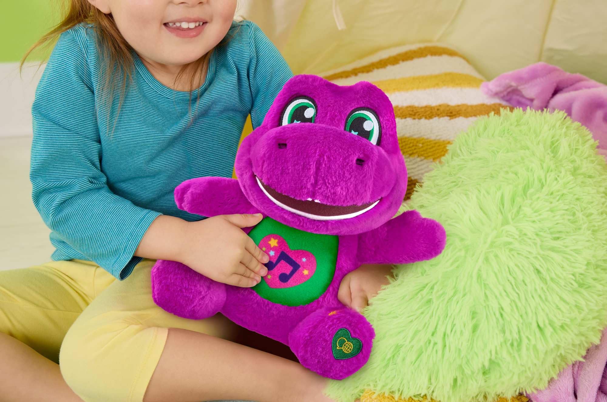 Sing-Along Barney Plush Toy - 10.5-Inch Interactive Musical Figure for Toddlers 2+ 2