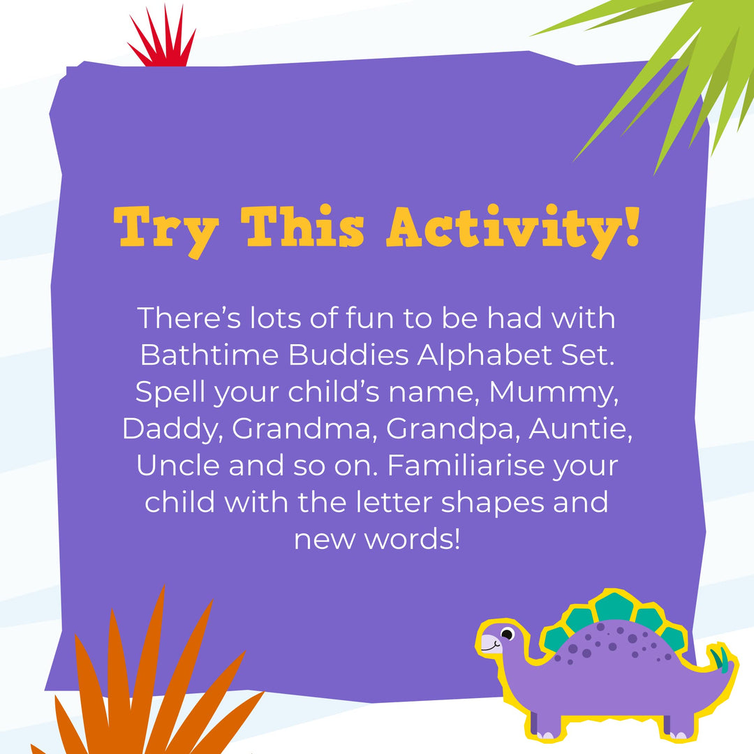Bathtime Buddies Alphabet Set - Educational Foam Bath Letters for Kids 3+