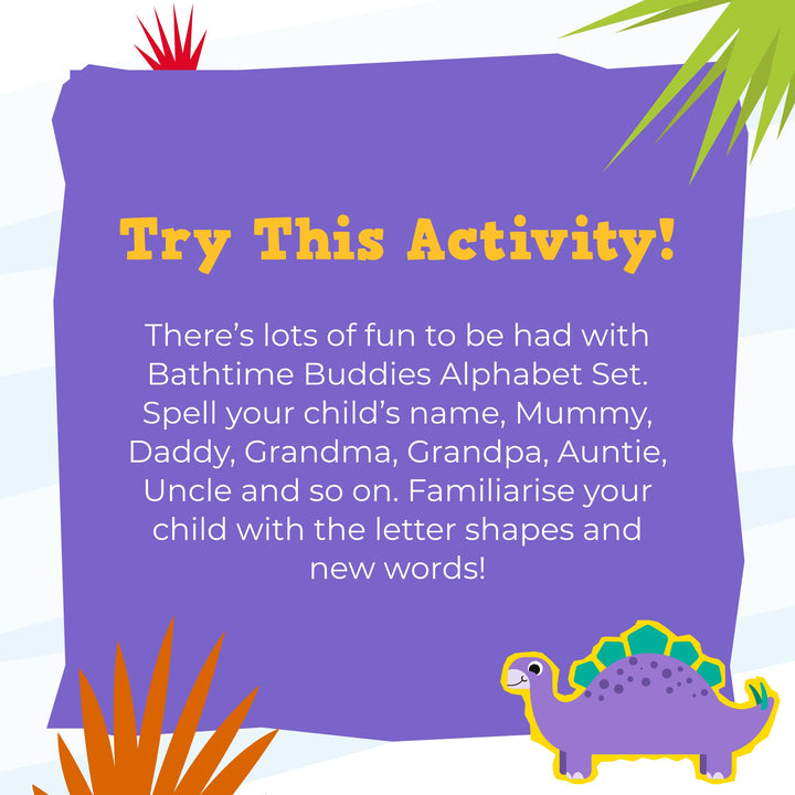 Bathtime Buddies Alphabet Set - Educational Foam Bath Letters for Kids 3+