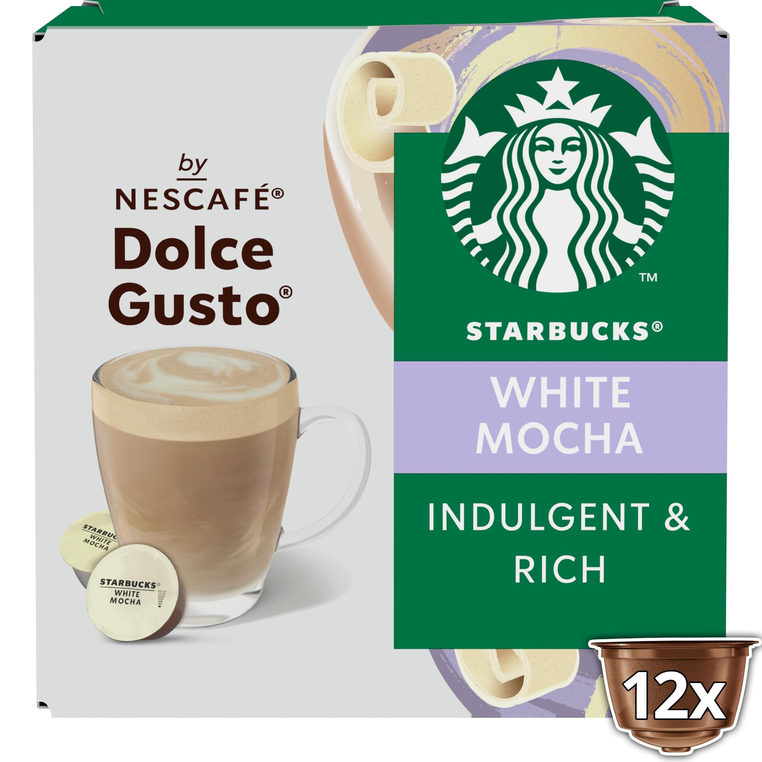 STARBUCKS White Mocha by NESCAFÉ Dolce Gusto Coffee Pods - 72 Count, White Chocolate Flavor 2