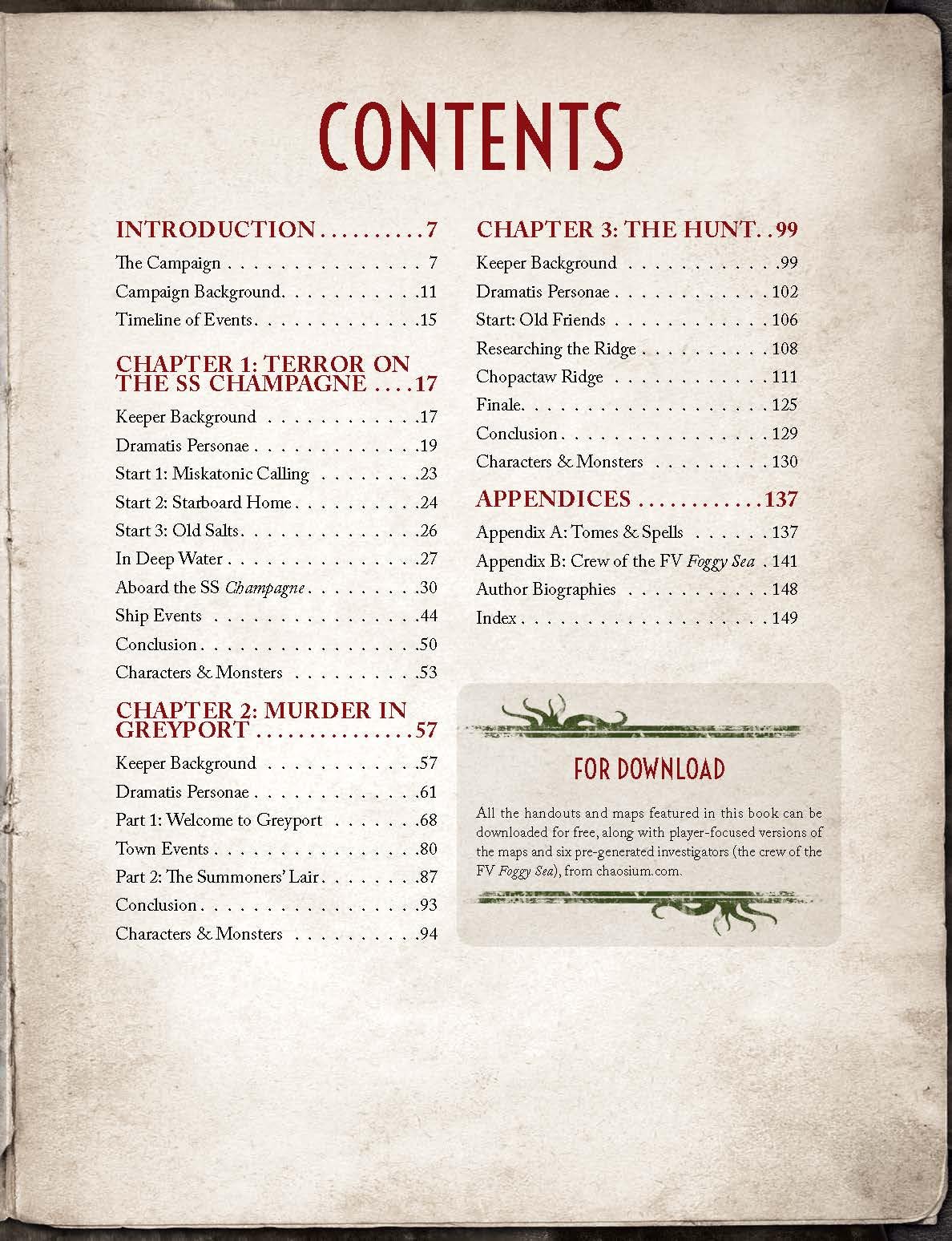 Chaosium Order of the Stone Hardcover RPG Campaign Book | 152 Pages | 1920s Setting