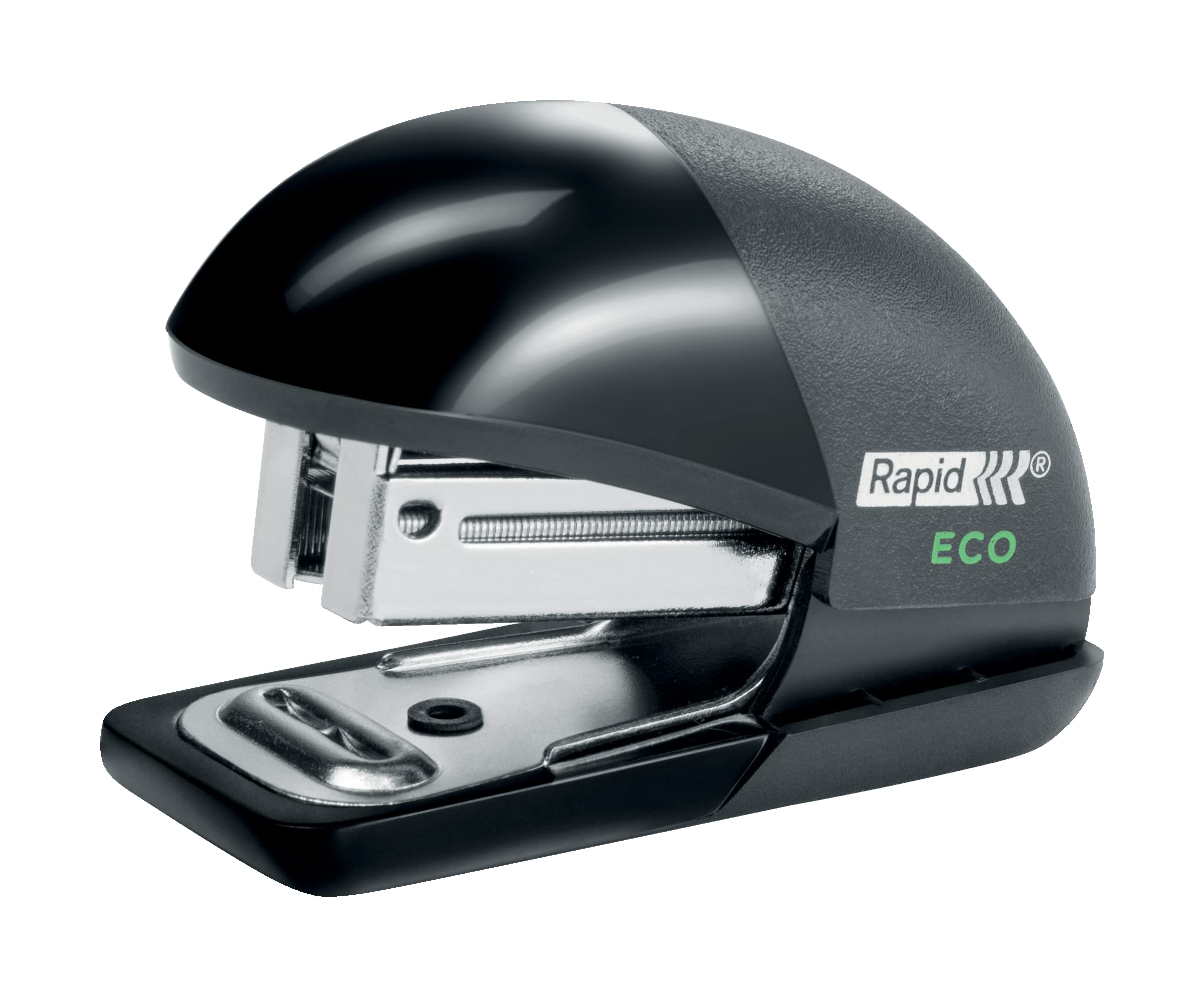 Rapid ECO Mini Desktop Stapler - 10 Sheet Capacity | 95% Recycled Plastic | Black 1