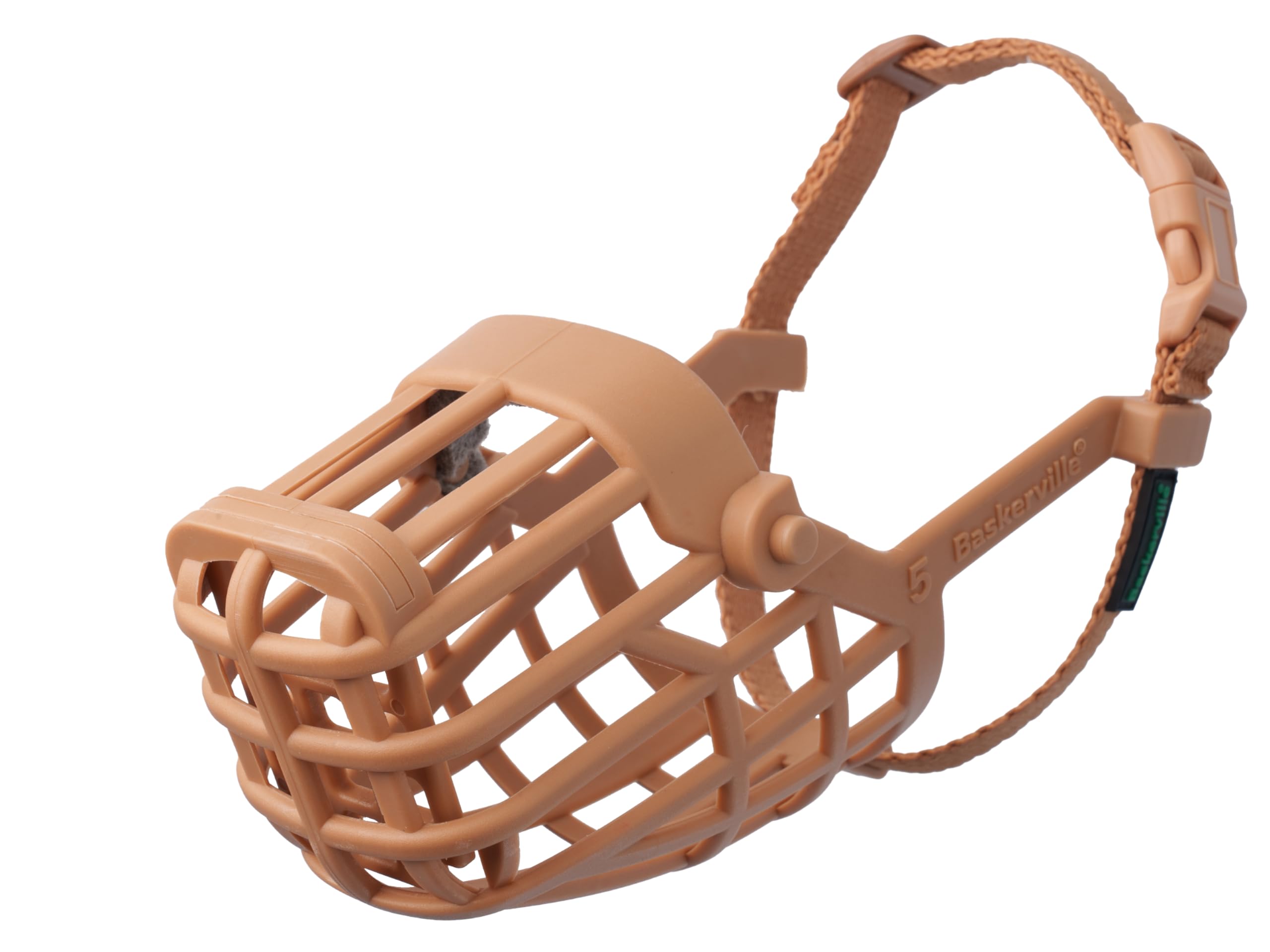 Baskerville Classic Basket Dog Muzzle - Size 9 | Brown TPE