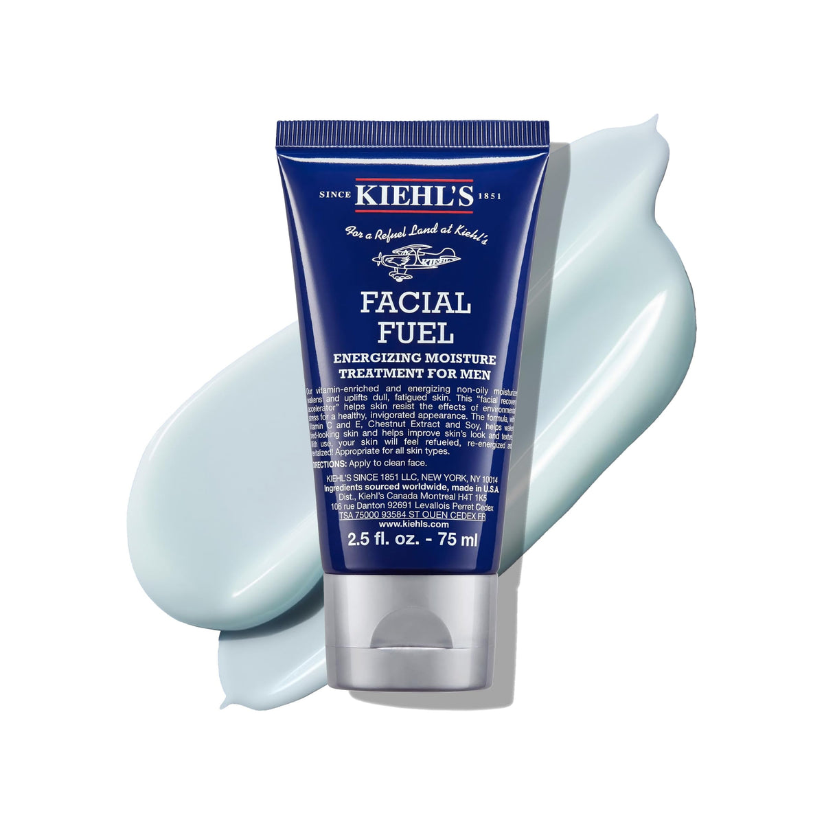 Kiehl's Facial Fuel Moisturiser for Men - Vitamin-Enriched, Non-Oily Face Cream, 75ml
