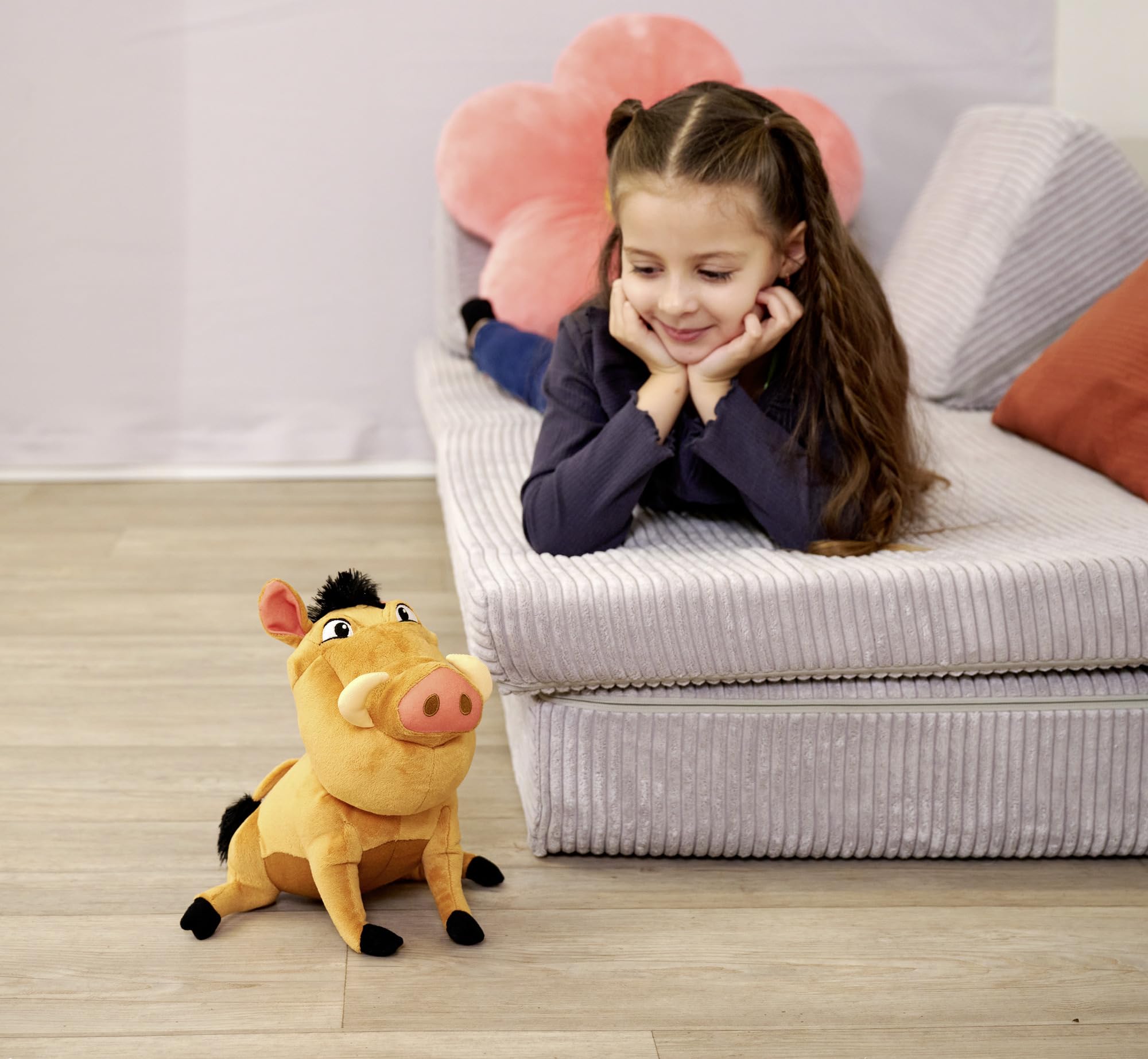 Simba The Lion King Pumbaa Stuffed Toy - 30 Years Edition | 25cm | Polyester 6