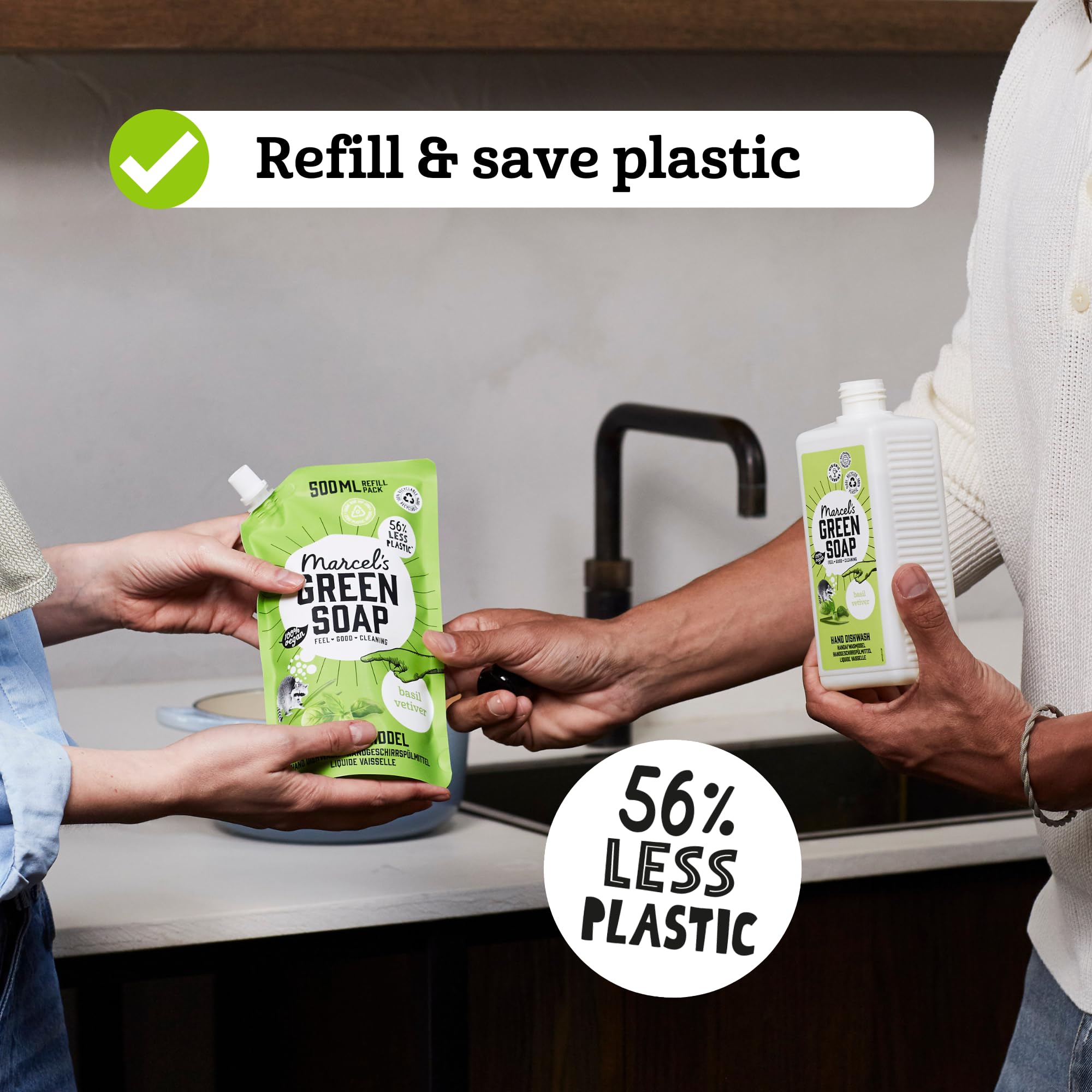 Marcel's Green Soap - Washing Up Liquid Lemon & Bergamot - Dishwashing Liquid 5