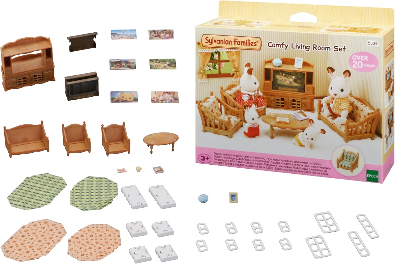 Comfy Living Room Set - Interchangeable Furniture Playset for Ages 36 Months & Up 2