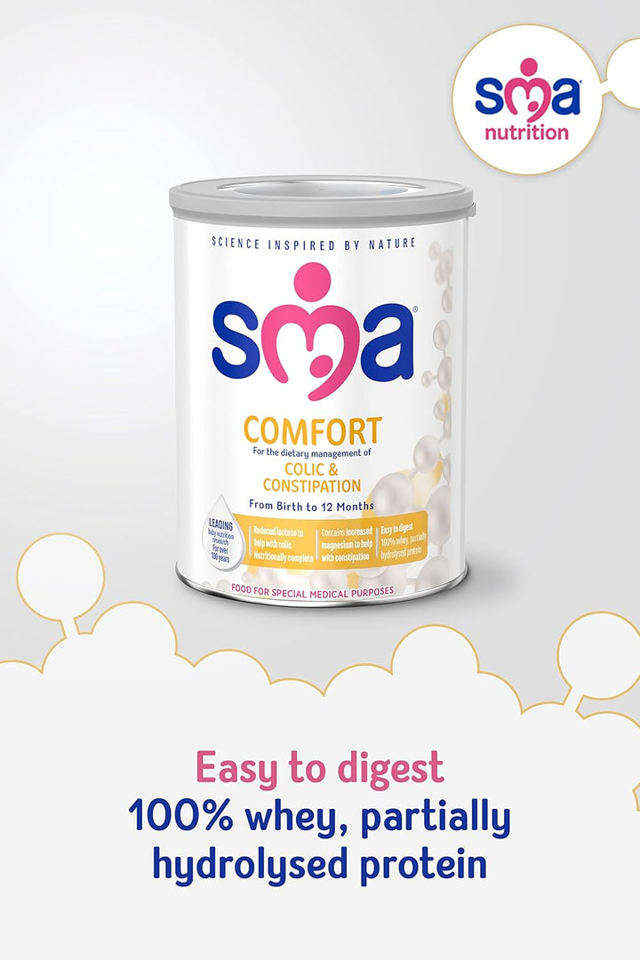 SMA Comfort Baby Milk Powder Formula, 800g - For Colic and Constipation Relief