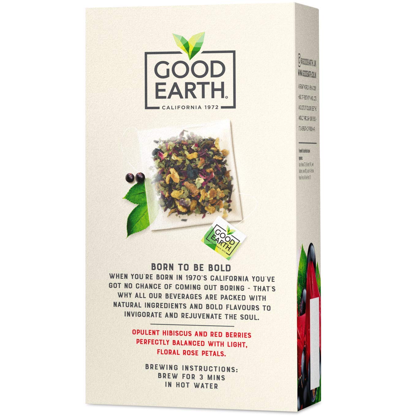 Good Earth Tea Co. Hibiscus, Sweet Berries & Rose Tea - 5 x 15 Teabags 5