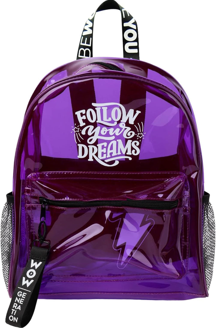 Kids Euroswan WOW Girl Transparent Backpack (WOW00047)